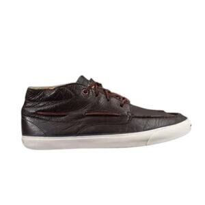 Converse Shoes Mens 8.5 Sneakers Jack Purcell Boat Mid Leather Brown Womens 10